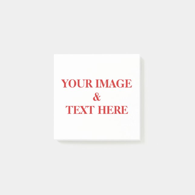 Personlig Anpassningsbar eget foto och egen text Post-it Block (Framsida)