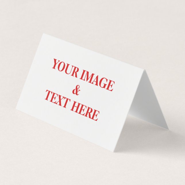 Personlig Anpassningsbar eget foto och egen text Visitkort (Framsida)