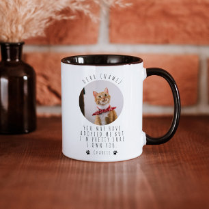 Personlig Anpassningsbar Foto Cat Lover Kära Cat Mugg