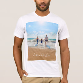 Personlig Anpassningsbar Foto och text T-Shirt