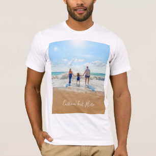 Personlig Anpassningsbar Foto och text T-Shirt