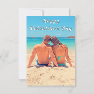 Personlig Anpassningsbar Foto Valentine Day Card Kort