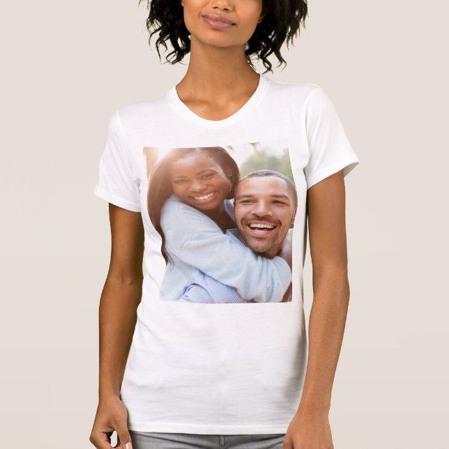 Personlig Anpassningsbar fotot-skift T Shirt (Framsida)
