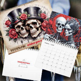 Personlig Anpassningsbar Gothic Horror 2026 Kalend Kalender