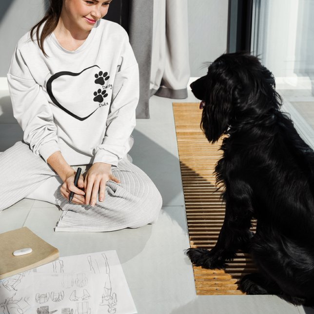 Personlig Anpassningsbar Hund Mamma Gift med namn  T Shirt (Skapare uppladdad)