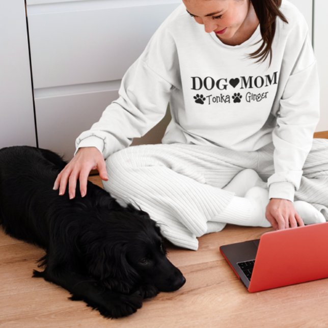 Personlig Anpassningsbar Hund namn Hund mamma mamm T Shirt (Skapare uppladdad)