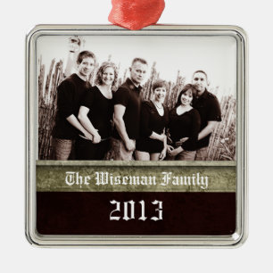 Personlig Anpassningsbar Julphoto Ornament