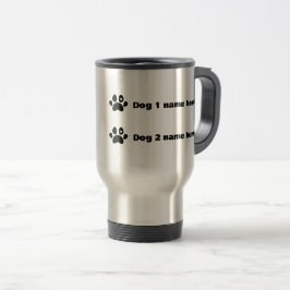 Personlig anpassningsbar-kaffepresentant för hund resemugg