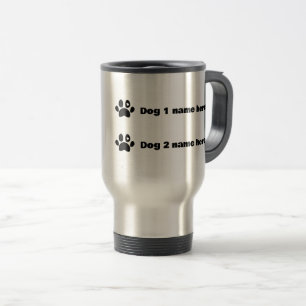 Personlig anpassningsbar-kaffepresentant för hund resemugg