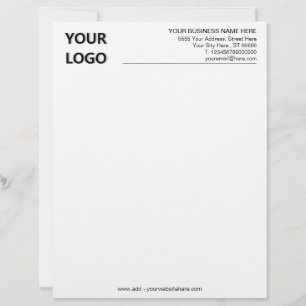 Personlig Anpassningsbar Logotyp Namn Letterhead-m Brevhuvud