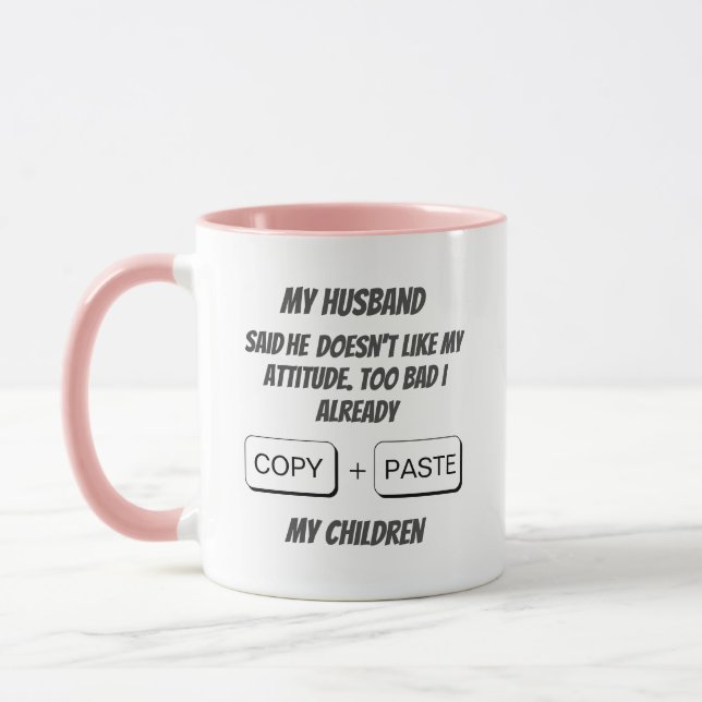Personlig anpassningsbar, lustigt kopiera mamma +  mugg (Vänster)