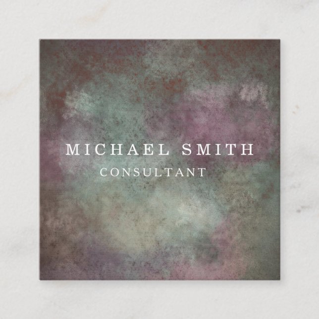 Personlig Anpassningsbar - minimalistisk modern QR Fyrkantigt Visitkort (Framsida)