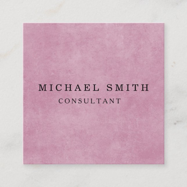 Personlig Anpassningsbar - minimalistisk modern QR Fyrkantigt Visitkort (Framsida)