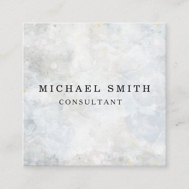 Personlig Anpassningsbar - minimalistisk modern QR Fyrkantigt Visitkort (Framsida)