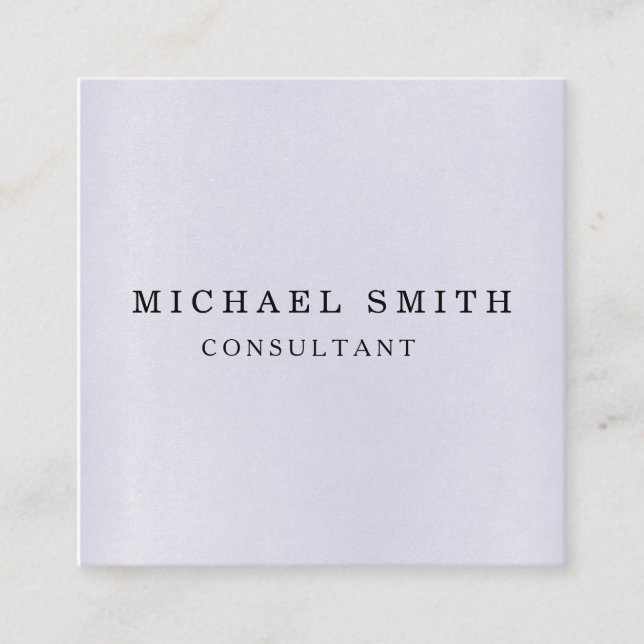 Personlig Anpassningsbar - minimalistisk modern QR Fyrkantigt Visitkort (Framsida)