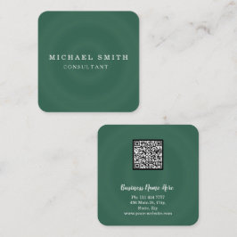 Personlig Anpassningsbar - minimalistisk modern QR Fyrkantigt Visitkort
