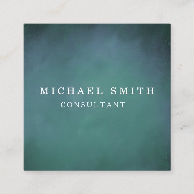 Personlig Anpassningsbar - minimalistisk modern QR Fyrkantigt Visitkort (Framsida)