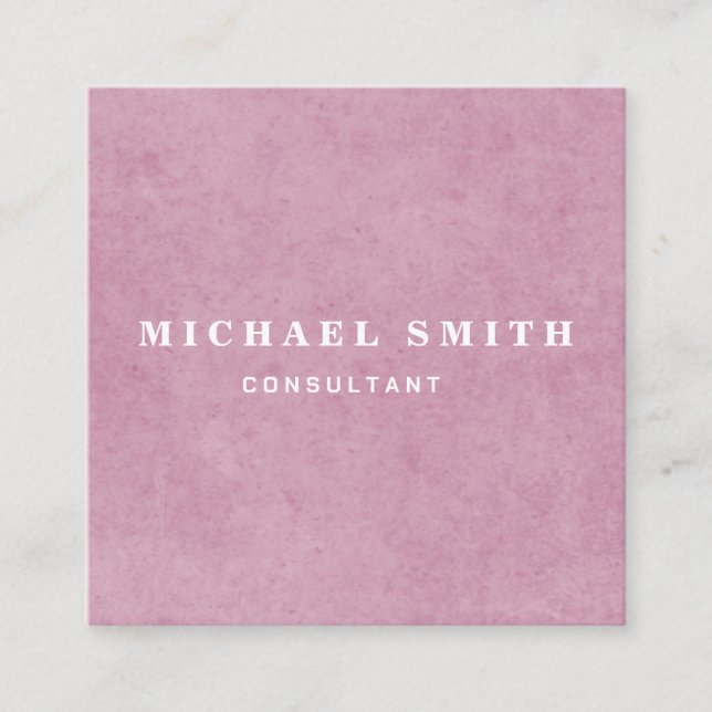 Personlig Anpassningsbar - minimalistisk modern QR Fyrkantigt Visitkort (Framsida)