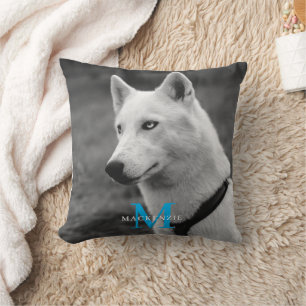 Personlig Anpassningsbar Monogram Elegant Hund Pet Kudde