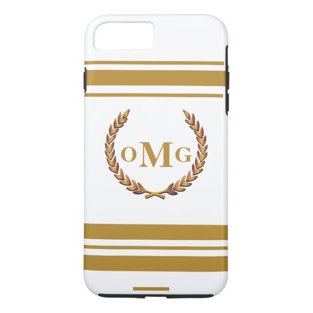 Personlig Anpassningsbar Monogrammed Logotyp Case-Mate iPhone Skal (Baksida)