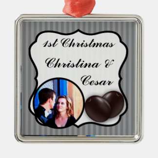 Personlig Anpassningsbar Ornament Black Olive Gråt