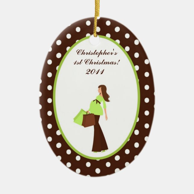 Personlig Anpassningsbar Ornament G Mod Mamma Polk (Framsidan)