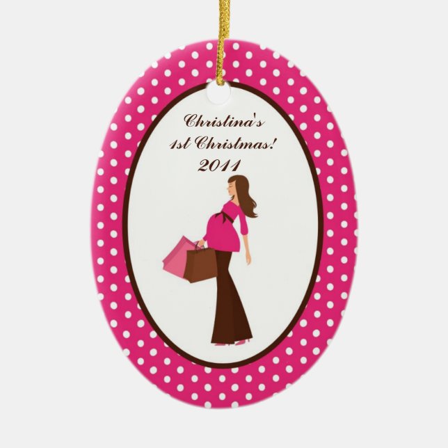 Personlig Anpassningsbar Ornament Mod Mamma Polka  (Framsidan)