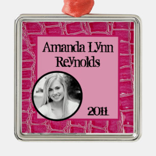 Personlig Anpassningsbar Ornament Shock rosa Croc