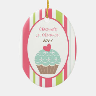 Personlig Anpassningsbar Ornament Tea Party Rosa P