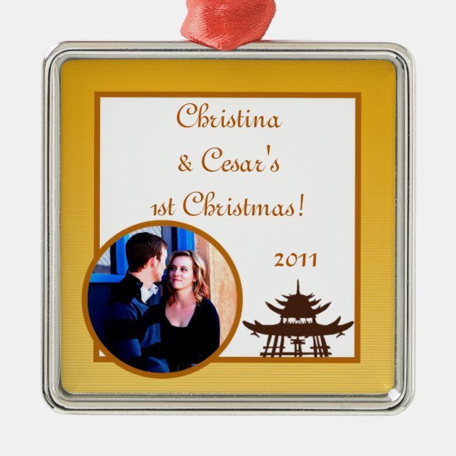 Personlig Anpassningsbar Ornament Warm Sunset (Framsidan)
