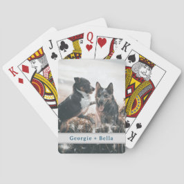 Personlig Anpassningsbar Pet Photo Namn-uppspelnin Casinokort