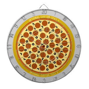 Personlig Anpassningsbar Pizza Pepperoni & Olife Darttavla