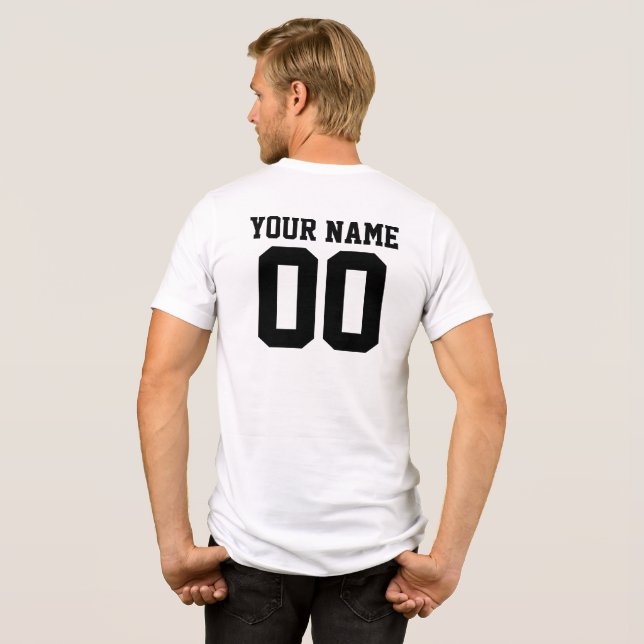 Personlig & Anpassningsbar Sport Jersey T-Shirt (Baksida Full)