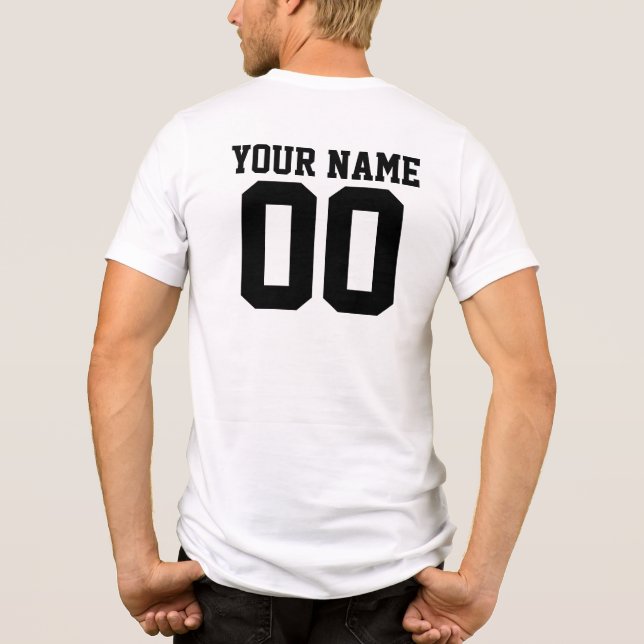 Personlig & Anpassningsbar Sport Jersey T-Shirt (Baksida)