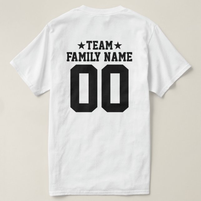 Personlig & Anpassningsbar Sport Team Jersey T-Shi T Shirt (Design baksida)