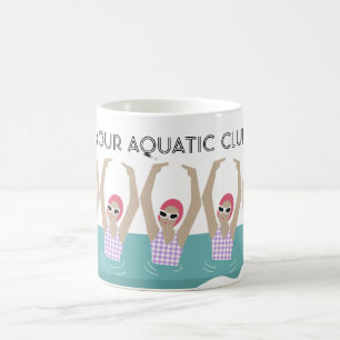 Personlig Anpassningsbar Swimmers Aquatic Klubb Kaffemugg