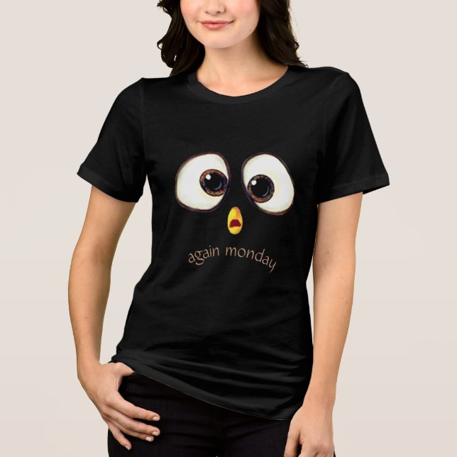 Personlig Anpassningsbar text förvånad Ögon T Shirt (Framsida)