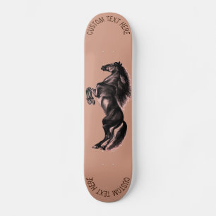 Personlig Anpassningsbar Text Skateboard med häst