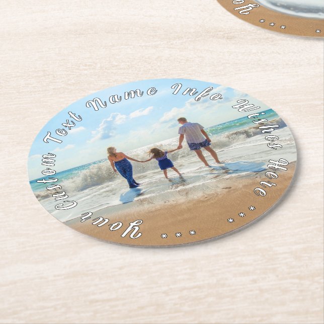 Personlig Anpassningsbarna  för Papper Underlägg f Rund (Vinklad)