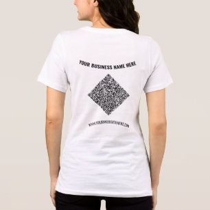 Personlig Anpassningsbarna Text och QR-kod - föret T Shirt