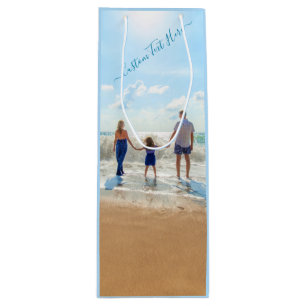 Personlig Anpassningsbarna Vin Gift Bag-format