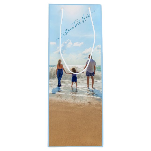 Personlig Anpassningsbarna Vin Gift Bag-format (Framsidan)