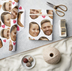 Personlig Ansikte Anpassningsbar Photo with Heart Presentpapper