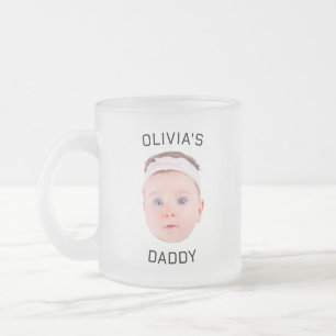 Personlig Ansikte Mugg, Anpassningsbar Baby Mugg, Frostad Glasmugg