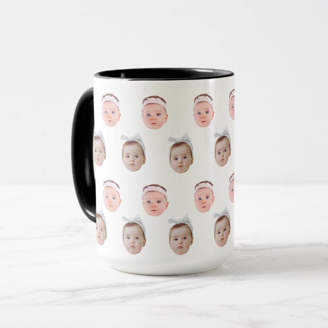 Personlig Ansikte Photo, Anpassningsbar Mugg Ansik (Framsida vänster)