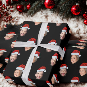 Personlig Ansikte Santa Hat 2 Foton Presentpapper