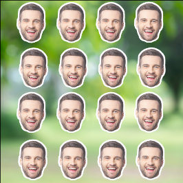 Personlig Ansikte Stickers Anpassningsbar Photo An Klistermärken