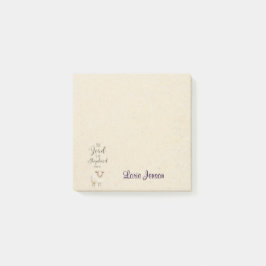 Personlig Anteckning som bokför anteckning Post-it Block