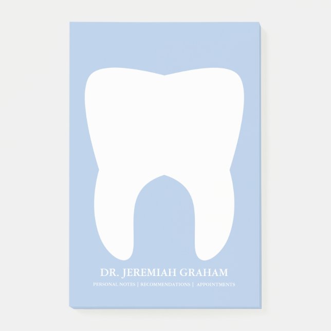 Personlig anteckningsblock för tandläkarekontor post-it block (Framsida)