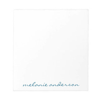 Personlig Anteckningsblock skript Namn Feminine Gi